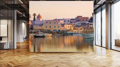 Panoramic view of Forio, Ischia island, Italy Wall mural