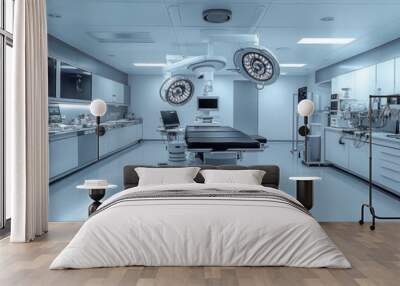 A sterile surgical room equipped with advanced medical technology Wall mural