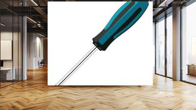 Screwdriver phillips head realistic vector illustration isolated Wall mural