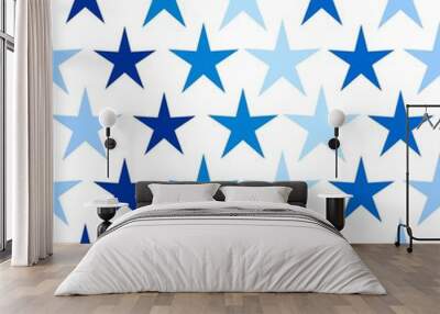 Seamless star pattern Wall mural