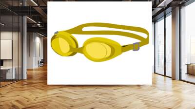 Swimming glasses realistic vector illustration isolated Wall mural