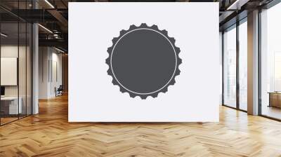 Gray Bottle cap icon isolated on background. Modern flat pictogram, business, marketing, internet co Wall mural