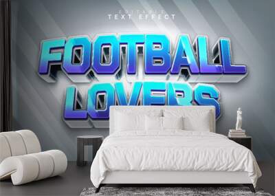 football lovers modern 3d style text effect Wall mural