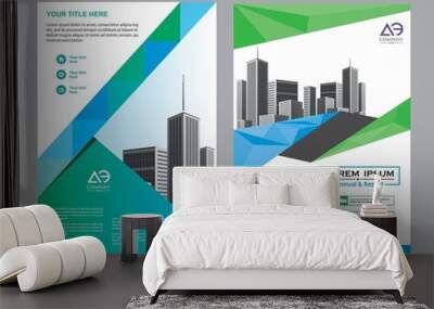 creative cover, layout, brochure, magazine, catalog, flyer for event Wall mural