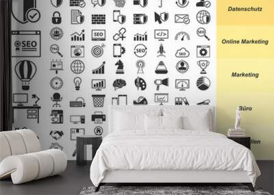 Business & Office - 102 Iconset (Part 2) Wall mural