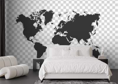 Political World Map Wall mural