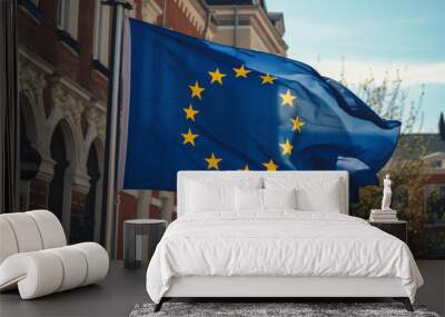 The Flag of Europe, Europe day Wall mural