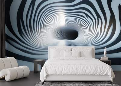 Abstract Spiral Tunnel Wall mural