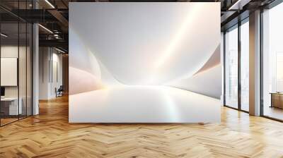 Luxury modern abstract white background, for web design, banner, wallpaper template and others. Generative Ai Wall mural