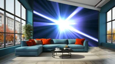 Lens flare abstract background Wall mural