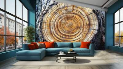 Tree Rings Wall mural