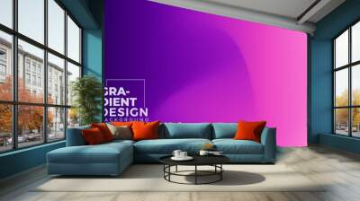 abstract gradient soft pink and purple blurred banner background Wall mural