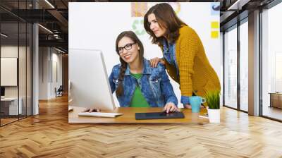 casual businesswomen Wall mural