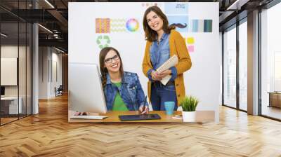 casual businesswomen Wall mural