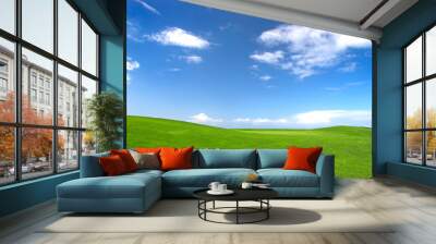 green field Wall mural