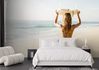 surfer girl Wall mural