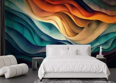 organic lines as abstract wallpaper background design Wall mural