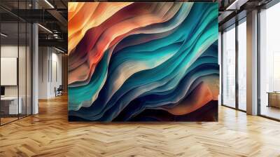 organic lines as abstract wallpaper background design Wall mural