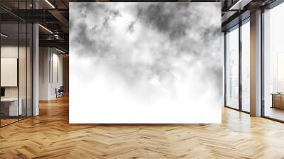 Fog or smoke isolated transparent special effect. Cutout clean white cloud transparent backgrounds special effect 3d illustration.	 Wall mural