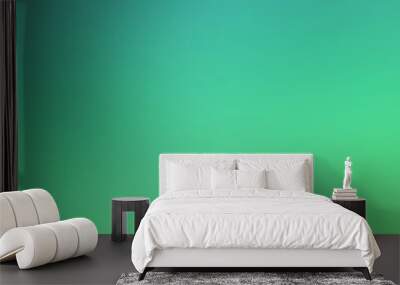 Abstract blurred green gradient mesh background. Wall mural