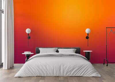 Abstract smooth classic  blurred orange gradient background Wall mural