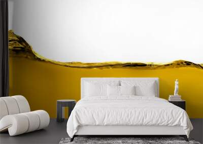 Oil surface create bubble against white background. Wall mural