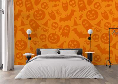 Halloween vector seamless pattern Wall mural