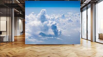 Beautiful, dramatic clouds and sky viewed from the plane. High resolution and quality
 Wall mural