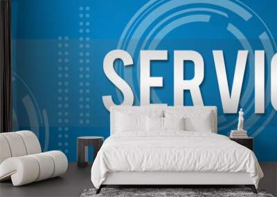 Services Business Style Background Wall mural