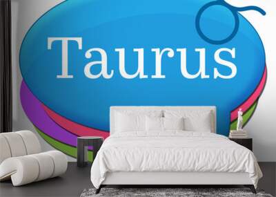 Taurus Colorful Comment Symbols  Wall mural