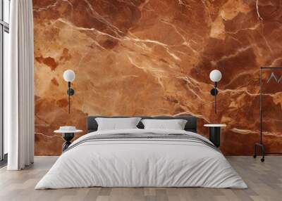 Beautiful vintage brown marble surface closeup Wall mural