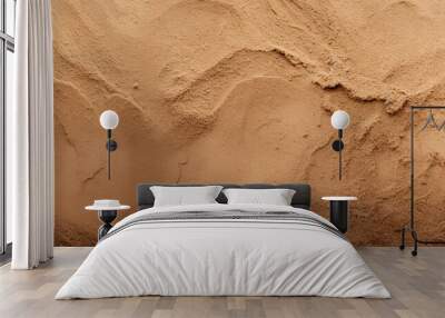 Brown sand texture background with copy space image Wall mural