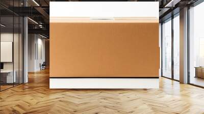 Cardboard box on white background Wall mural