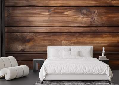 Close up of wooden wall with rich brown hue Wall mural