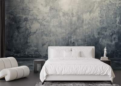 Grey vintage wall background. Copy space image. Place for adding text and design Wall mural