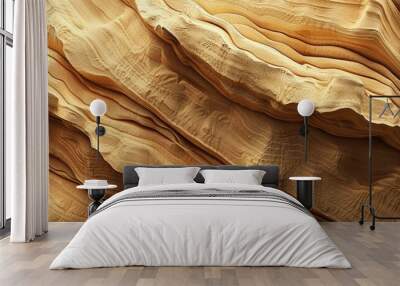 Sandstone formation displaying a natural pattern with copy space image Wall mural