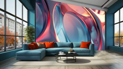 abstract 3d modern technology background design for business Wall mural