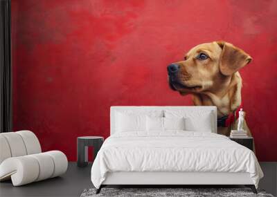 assistance dog day copy space background Wall mural