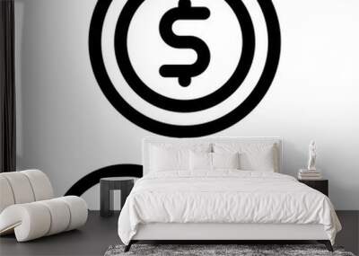 finance icon Wall mural