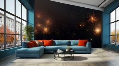 happy new year background with party	 Wall mural