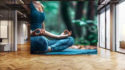 International Mind Body Wellness Day copy space background Wall mural