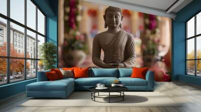 Mahavir Jayanti background design photo event Wall mural