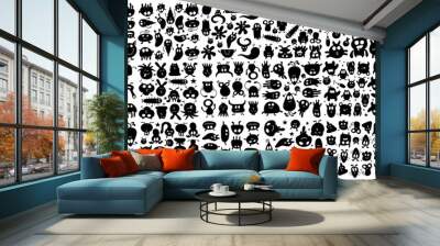 monster vector set bundle design Wall mural