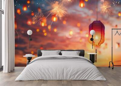 New Year's Eve background for new year event Wall mural