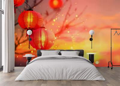 New Year's Eve background for new year event Wall mural