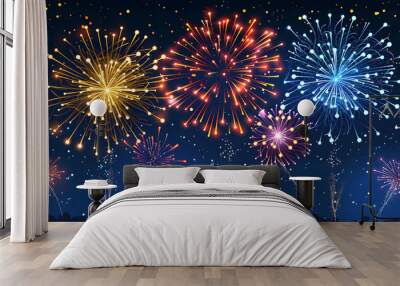 New Year's Eve background for new year event Wall mural