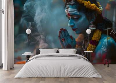 Prathamashtami copy space bakground design Wall mural