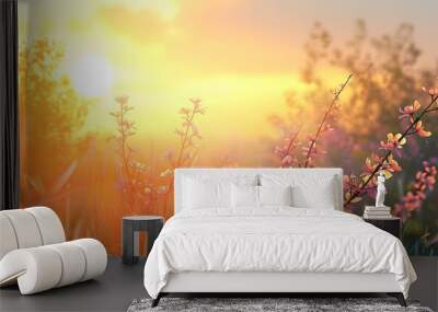 Summer Solstice background design photo event Wall mural