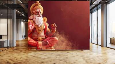 Vishwakarma Puja copy space background design Wall mural