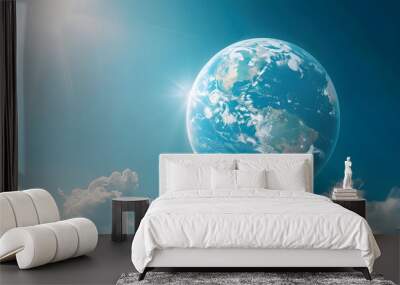 World Ozone Day copy space background Wall mural